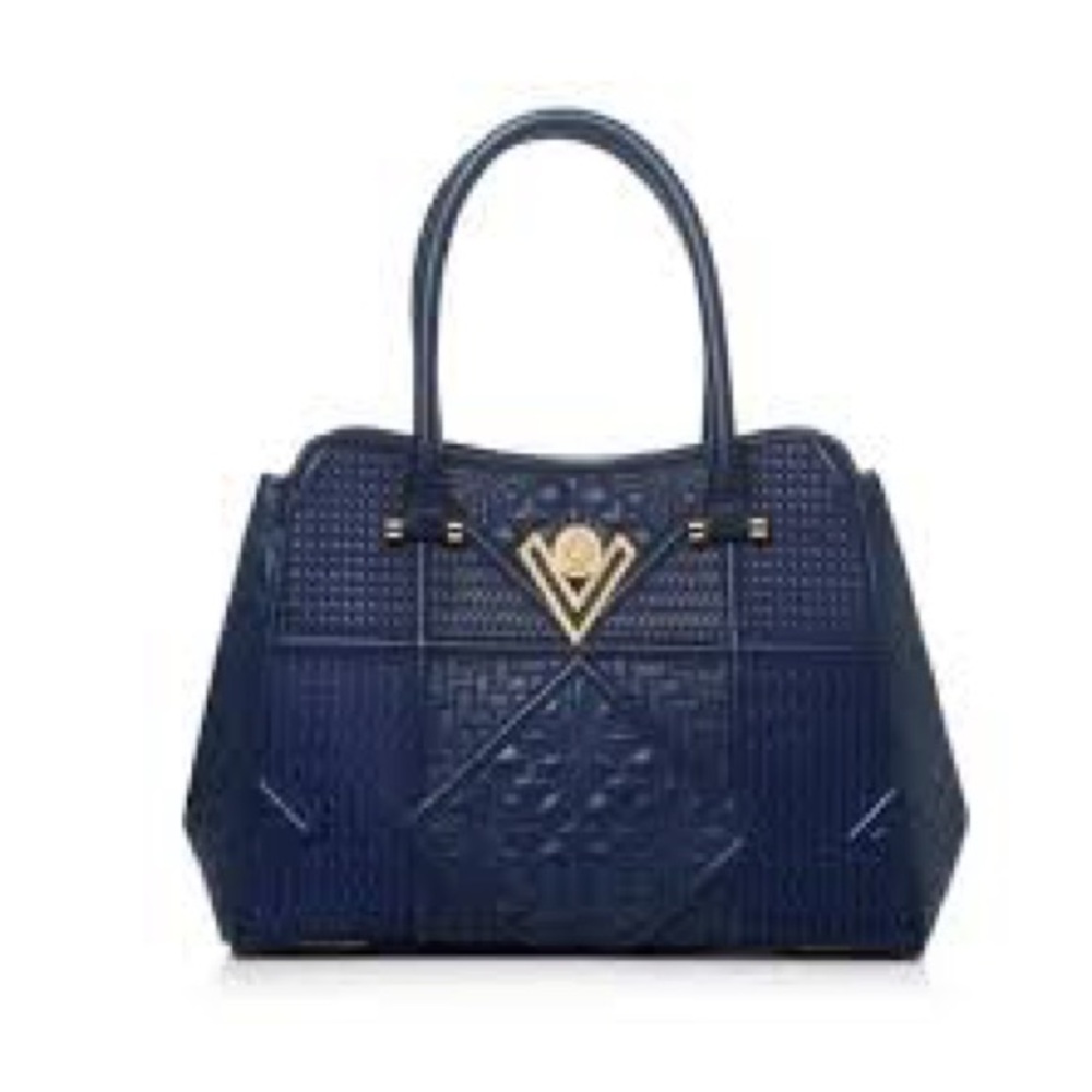 Elegant Navy Blue Handbag